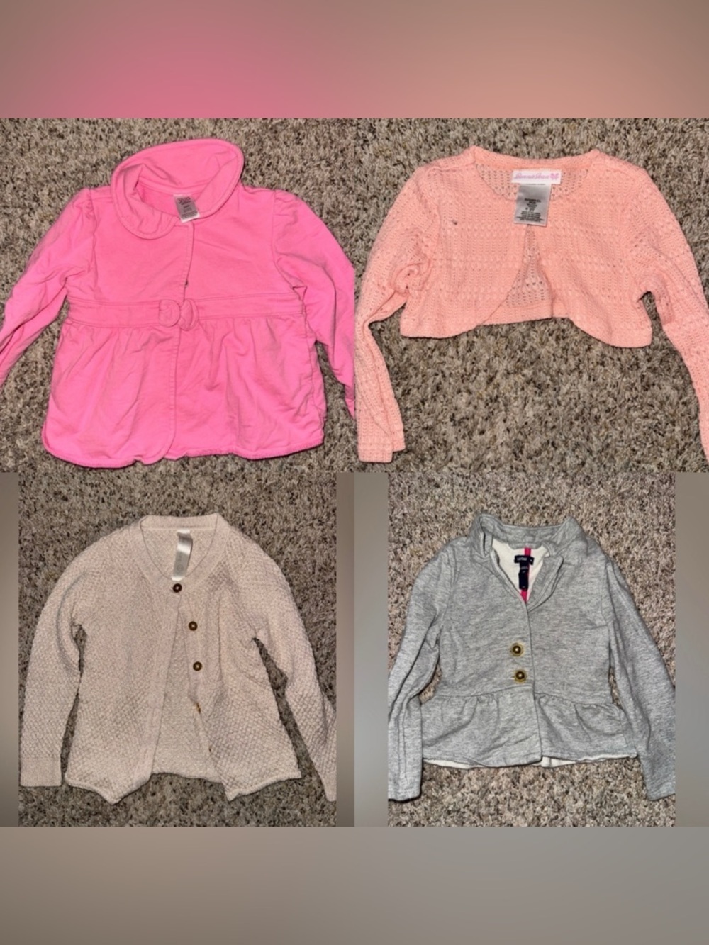 Toddler sweaters - 4 items